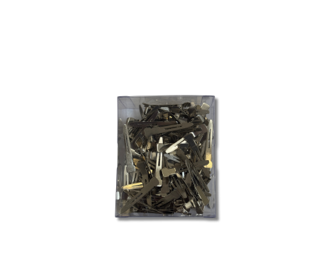 SIBEL klipsy metalowe pojedyncze 1-bolcowe | 100 szt.