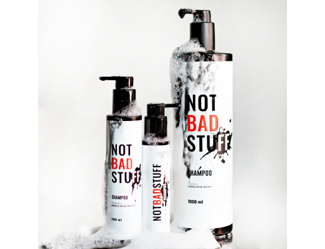 NOT BAD STUFF TRAVEL łagodny szampon do włosów z węglem aktywnym 100 ml - 3