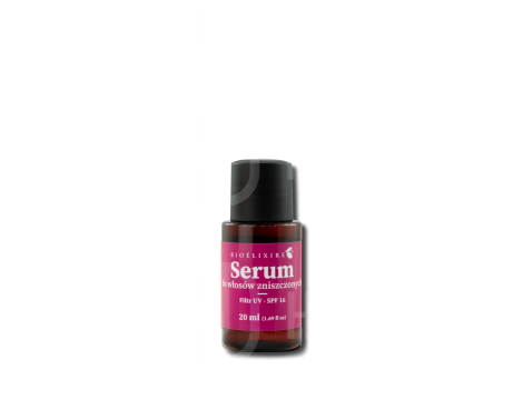 BIOELIXIRE+ Serum z filrem UV SPF 16 do włosów zniszczonych 20 ml