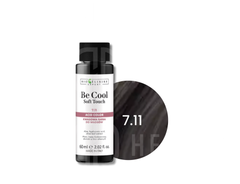 BIOELIXIRE EXPERT BE COOL Soft Touch kwasowa farba do włosów 60 ml | 7.11