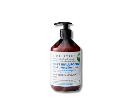 BIOELIXIRE ESSENTIAL Kwas Hialuronowy maska nawilżająca do włosów 500 ml