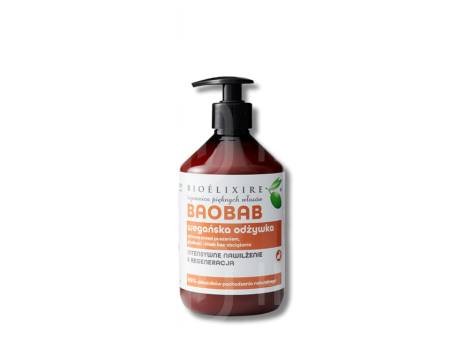 BIOELIXIRE ESSENTIAL Vegan Baobab odżywka nawilżająca do włosów 500 ml