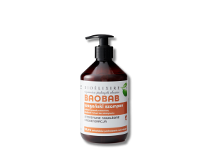 BIOELIXIRE ESSENTIAL Vegan Baobab szampon nawilżający do włosów 500 ml