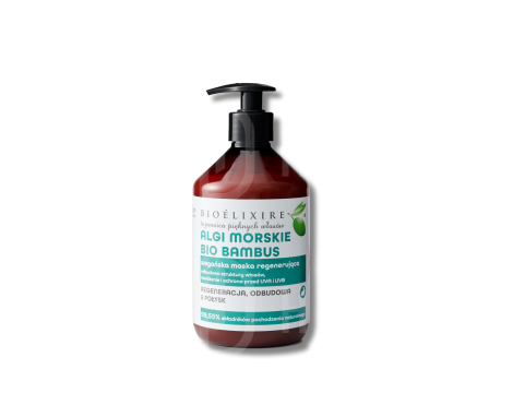 BIOELIXIRE ESSENTIAL Vegan Bio Bambus Algi Morskie maska do włosów 500 ml
