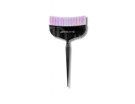 BLACKOMB Pędzelek do farbowania czarny z kolorowym włosiem | 12 cm
