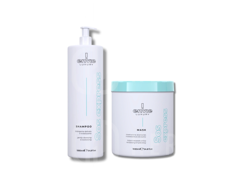 ENVIE SOS EXPRESS Instant Restore zestaw | szampon 1000 ml + maska 1000 ml