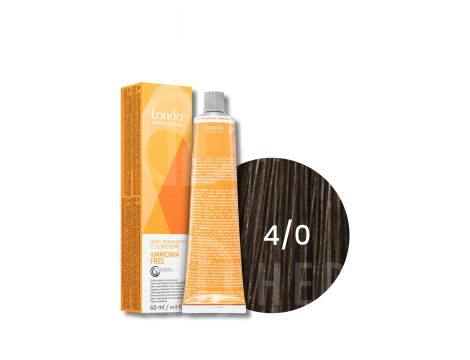 LONDA PROFESSIONAL AMMONIA FREE półtrwała farba do włosów 60 ml | 4/0