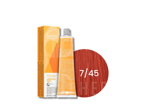 LONDA PROFESSIONAL AMMONIA FREE półtrwała farba do włosów 60 ml | 7/45