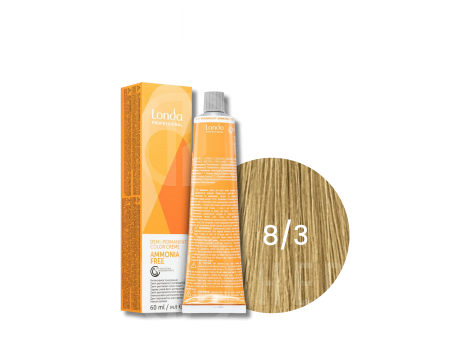 LONDA PROFESSIONAL AMMONIA FREE półtrwała farba do włosów 60 ml | 8/3