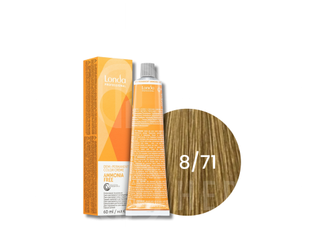 LONDA PROFESSIONAL AMMONIA FREE półtrwała farba do włosów 60 ml | 8/71