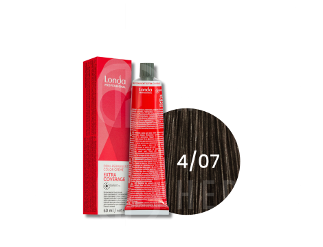 LONDA PROFESSIONAL EXTRA COVERAGE półtrwała farba do włosów 60 ml | 4/07
