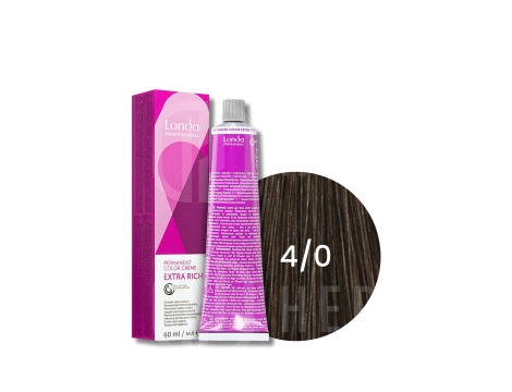 LONDA PROFESSIONAL EXTRA RICH trwała farba do włosów 60 ml | 4/0