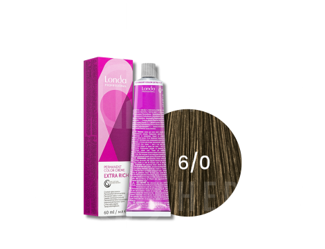 LONDA PROFESSIONAL EXTRA RICH trwała farba do włosów 60 ml | 6/0