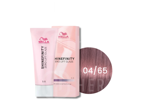 WELLA SHINEFINITY Zero Lift Glaze półtrwała farba do włosów 60 ml | 04/65
