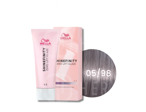 WELLA SHINEFINITY Zero Lift Glaze półtrwała farba do włosów 60 ml | 05/98