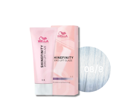 WELLA SHINEFINITY Zero Lift Glaze półtrwała farba do włosów 60 ml | 08/8