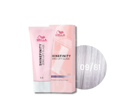 WELLA SHINEFINITY Zero Lift Glaze półtrwała farba do włosów 60 ml | 09/81