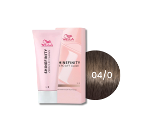 WELLA SHINEFINITY Zero Lift Glaze półtrwała farba do włosów 60 ml | 04/0