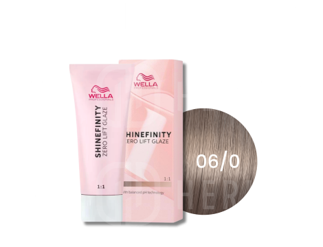 WELLA SHINEFINITY Zero Lift Glaze półtrwała farba do włosów 60 ml | 06/0