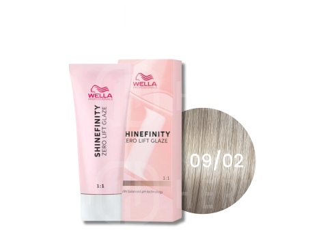 WELLA SHINEFINITY Zero Lift Glaze półtrwała farba do włosów 60 ml | 09/02