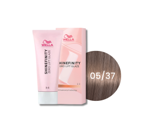 WELLA SHINEFINITY Zero Lift Glaze półtrwała farba do włosów 60 ml | 05/37