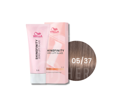 WELLA SHINEFINITY Zero Lift Glaze półtrwała farba do włosów 60 ml | 05/37
