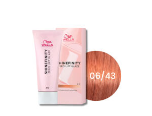 WELLA SHINEFINITY Zero Lift Glaze półtrwała farba do włosów 60 ml | 06/43