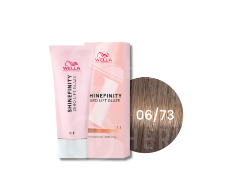 WELLA SHINEFINITY Zero Lift Glaze półtrwała farba do włosów 60 ml | 06/73