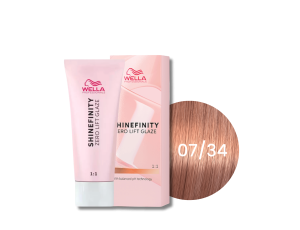 WELLA SHINEFINITY Zero Lift Glaze półtrwała farba do włosów 60 ml | 07/34