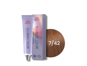 WELLA ILLUMINA COLOR rozświetlająca trwała farba do włosów 60 ml | 7/42