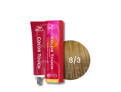 WELLA COLOR TOUCH tonująca półtrwała farba do włosów 60 ml | 8/3
